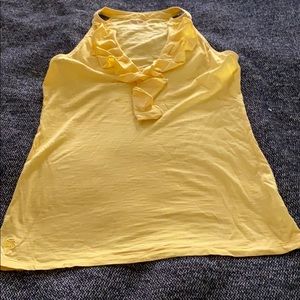 Lilly Pulitzer Shay Ruffles Top - Yellow
